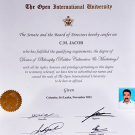 Certificates