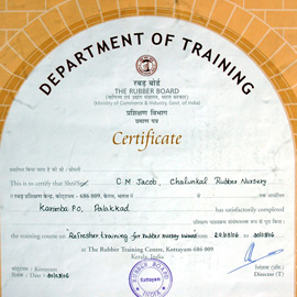 Certificates